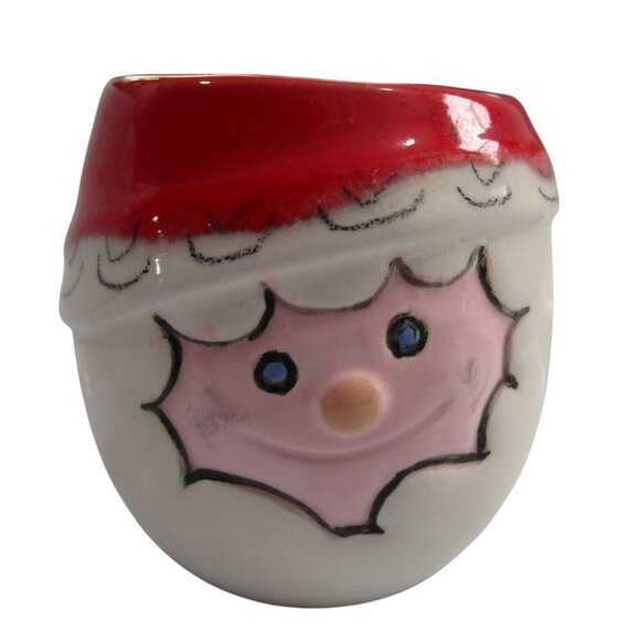 Vintage Cloud Santa Punch Egg Nog Cup Festive Marked GUC - Picture 1 of 9